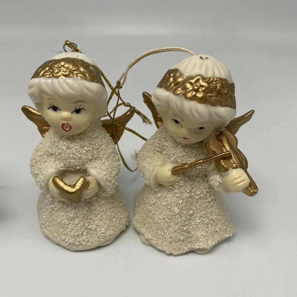 Vtg Lincolnshire Collection Jade Porcelain Christmas Angel Ornament - Picture 4 of 8